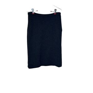 Evans Womens Skirt 100% Pure Wool Vintage 90's Pencil Mini Side Zip Gray Size 10